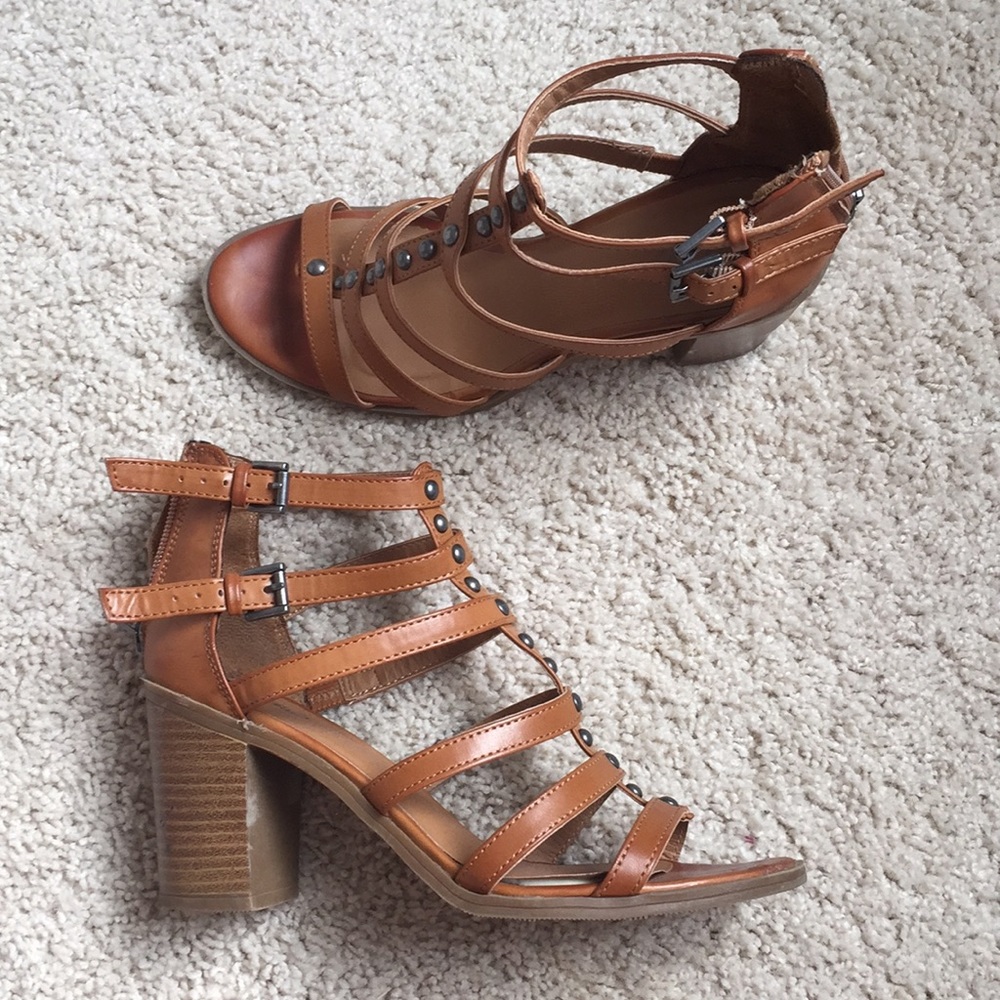 Strappy gladiator heels